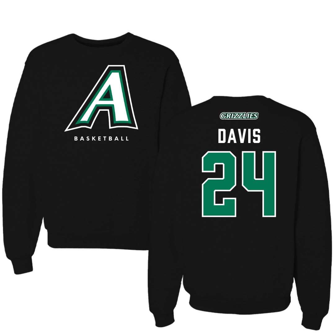 Adams State University Basketball Black Crewneck  - #24 Riahana Davis