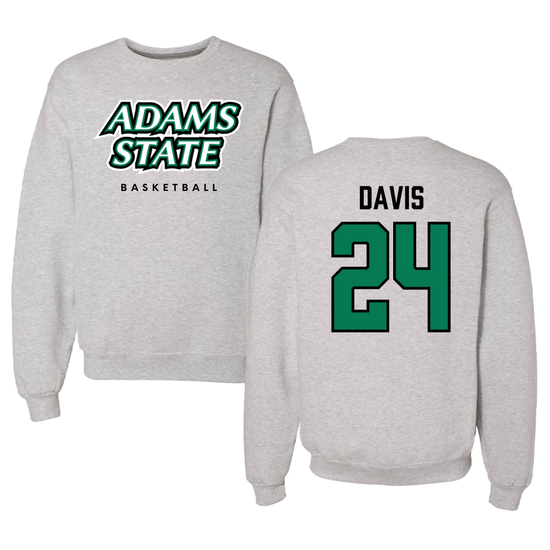 Adams State University Basketball Gray Crewneck  - #24 Riahana Davis