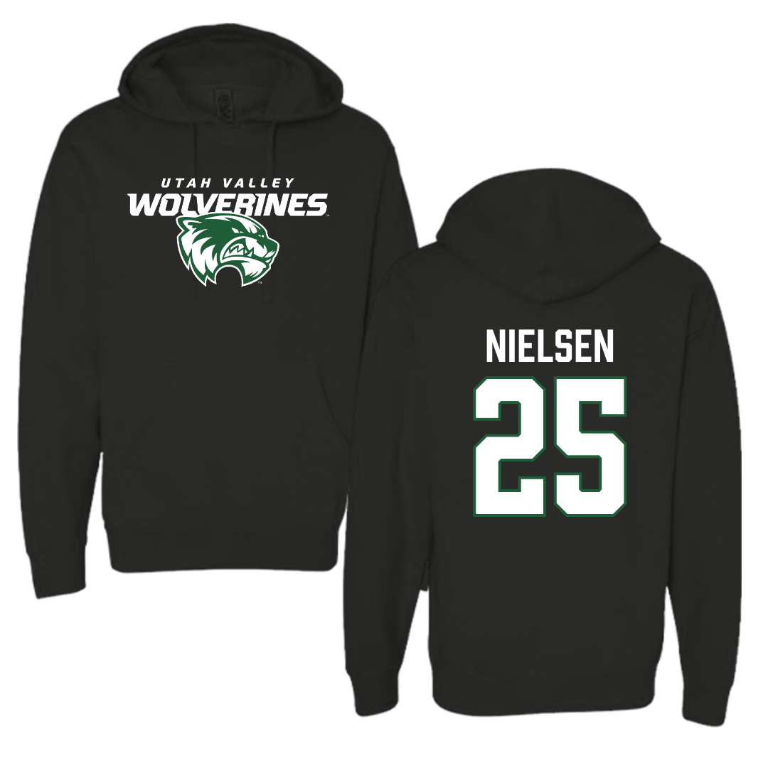 Utah Valley University Softball Black Hoodie  - #25 Saige Nielsen