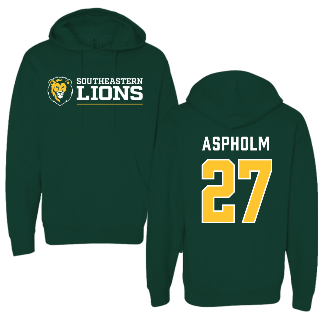 Southeastern Louisiana University Baseball Forest Green Hoodie  - #27 Dalton Aspholm