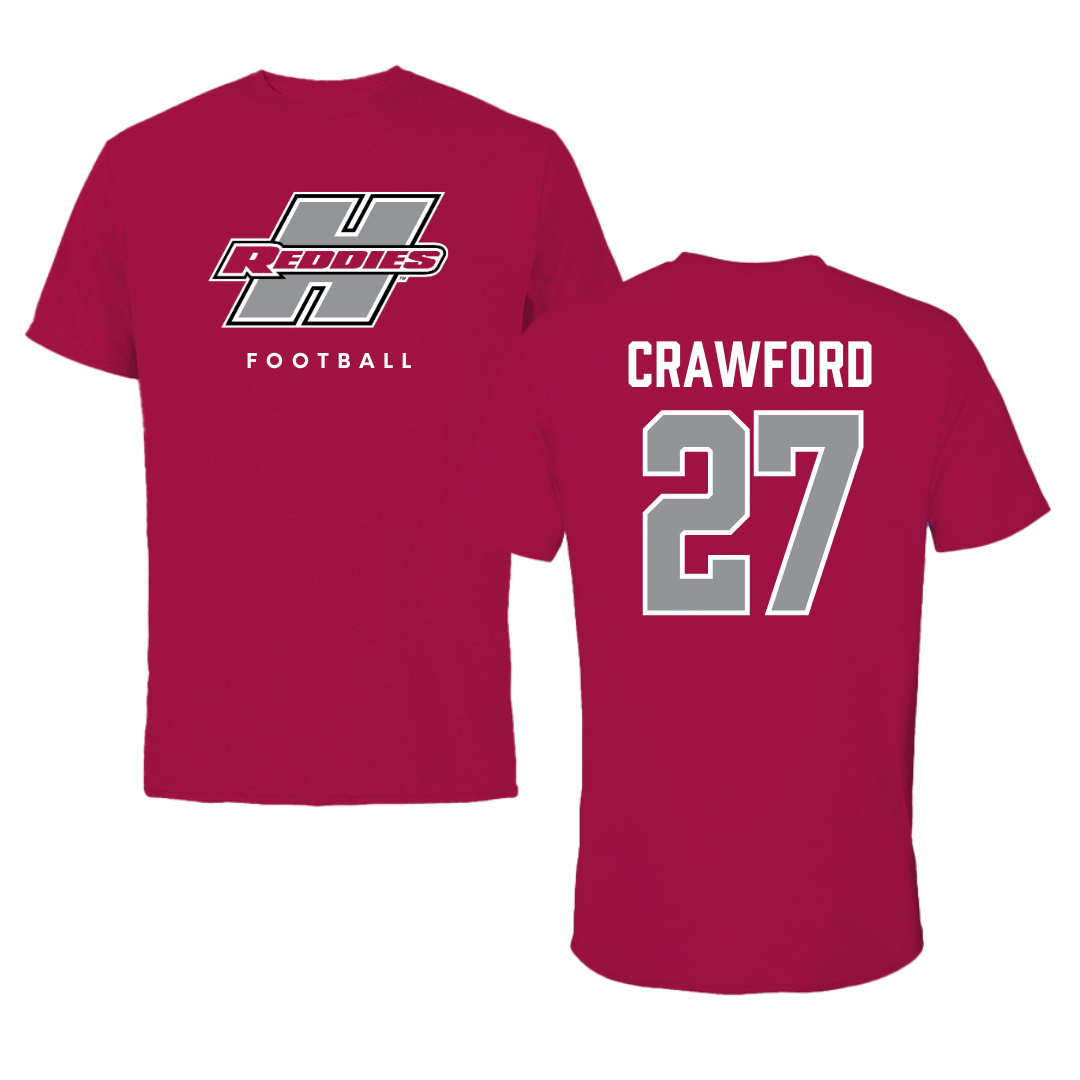 Henderson State University Football Cardinal Tee  - #27 Kolbi Crawford