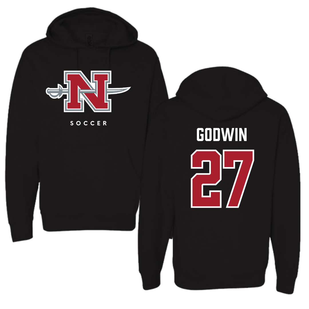 Nicholls State University Soccer Black Hoodie  - #27 Emma Godwin