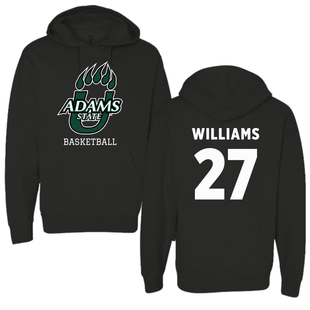 Adams State University Basketball Black Hoodie  - #27 Destan Williams