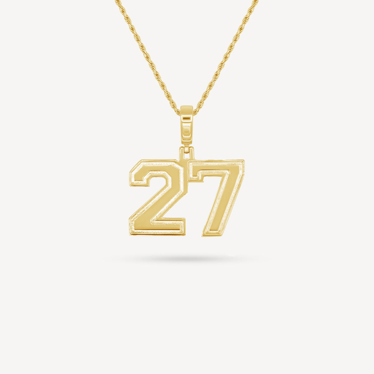 Gold Presidents Pendant and Chain - #27 Braxton Church