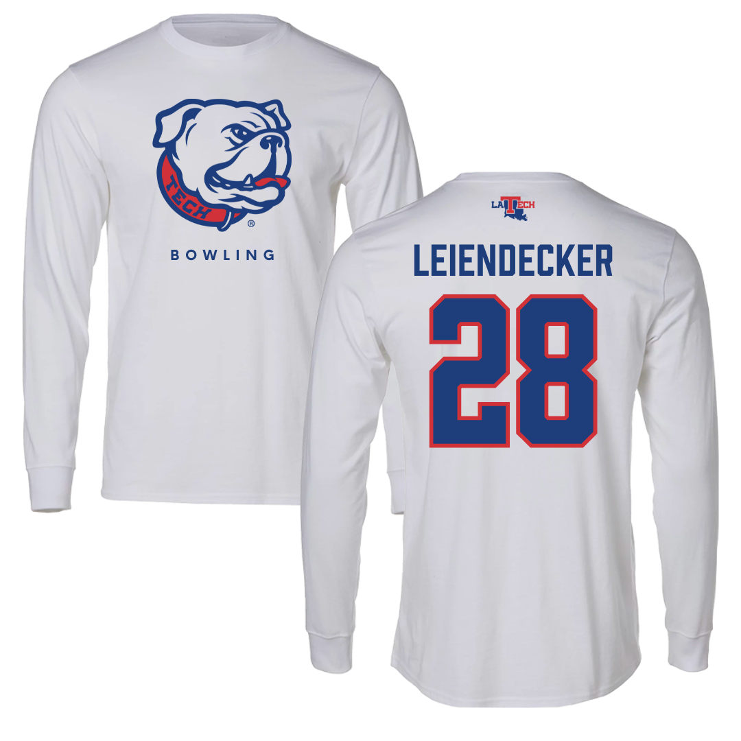 Louisiana Tech University Bowling White Long Sleeve  - #28 Abbie Leiendecker