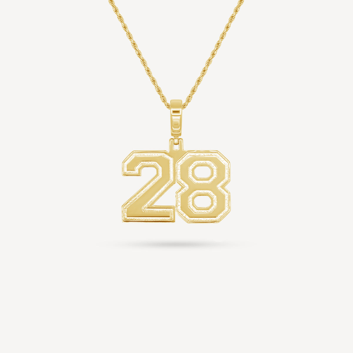 Gold Presidents Pendant and Chain - #28 Nick Hollifield