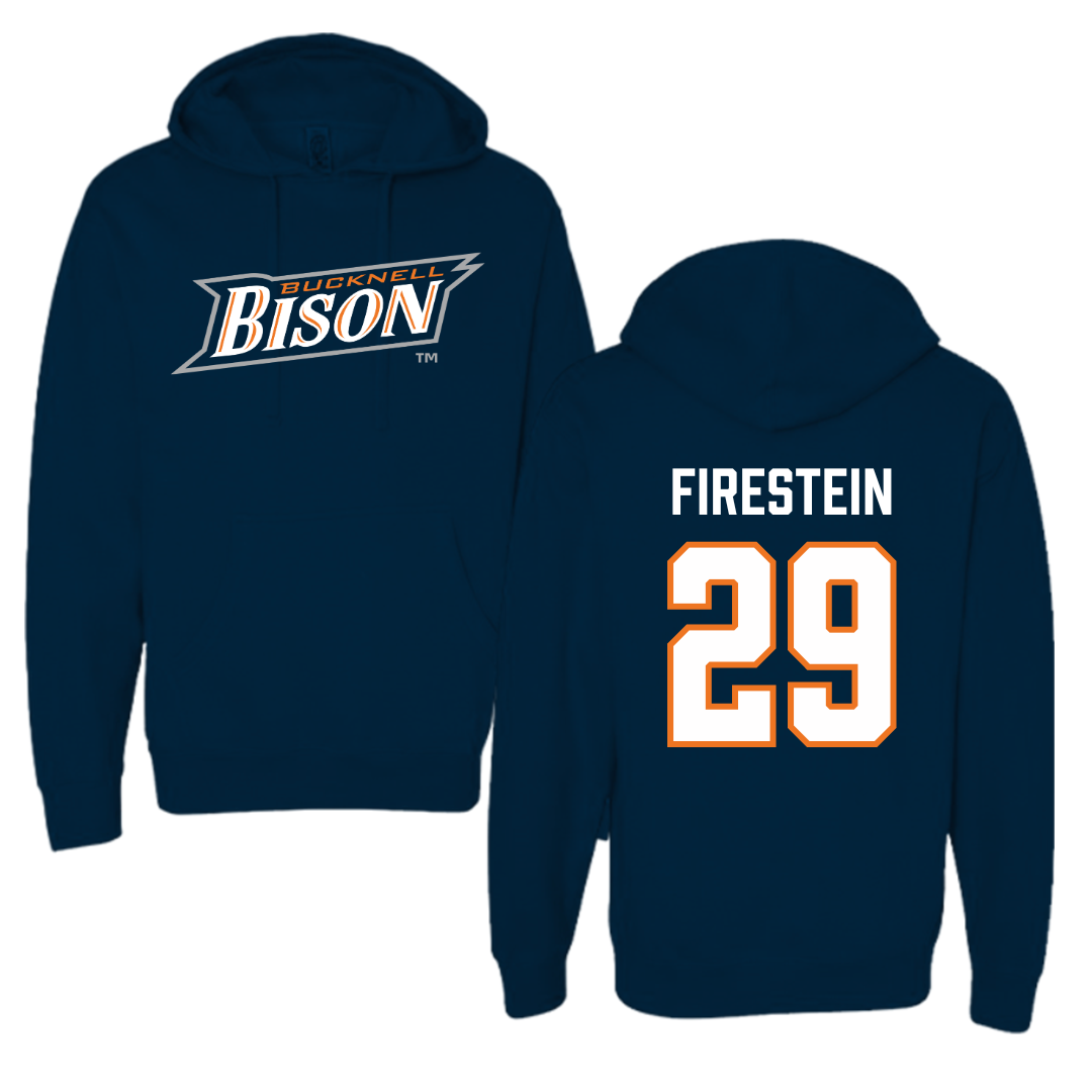 Bucknell University Baseball Navy Hoodie  - #29 Ethan Firestein