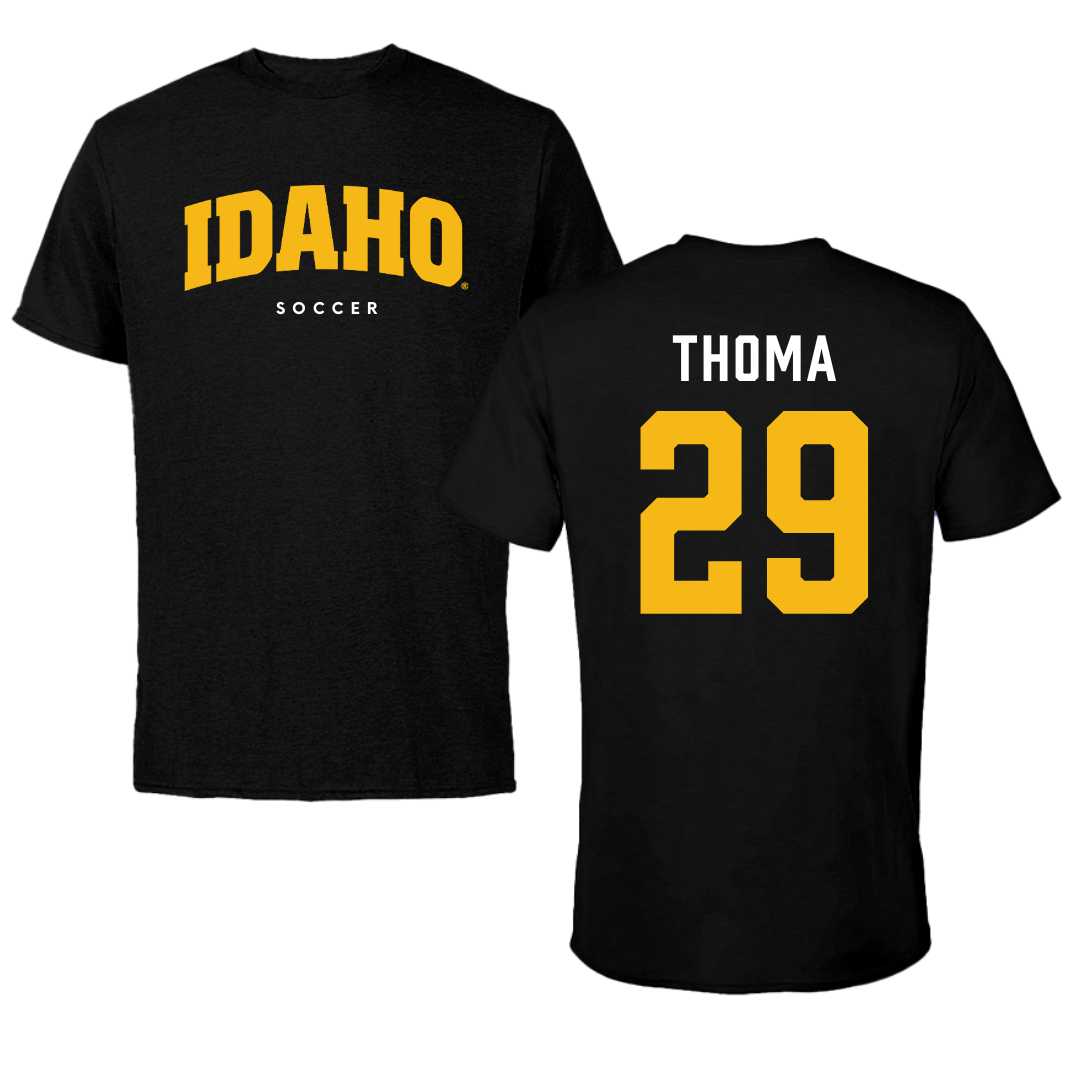 University of Idaho Soccer Black Idaho Tee - #29 Isabelle Thoma