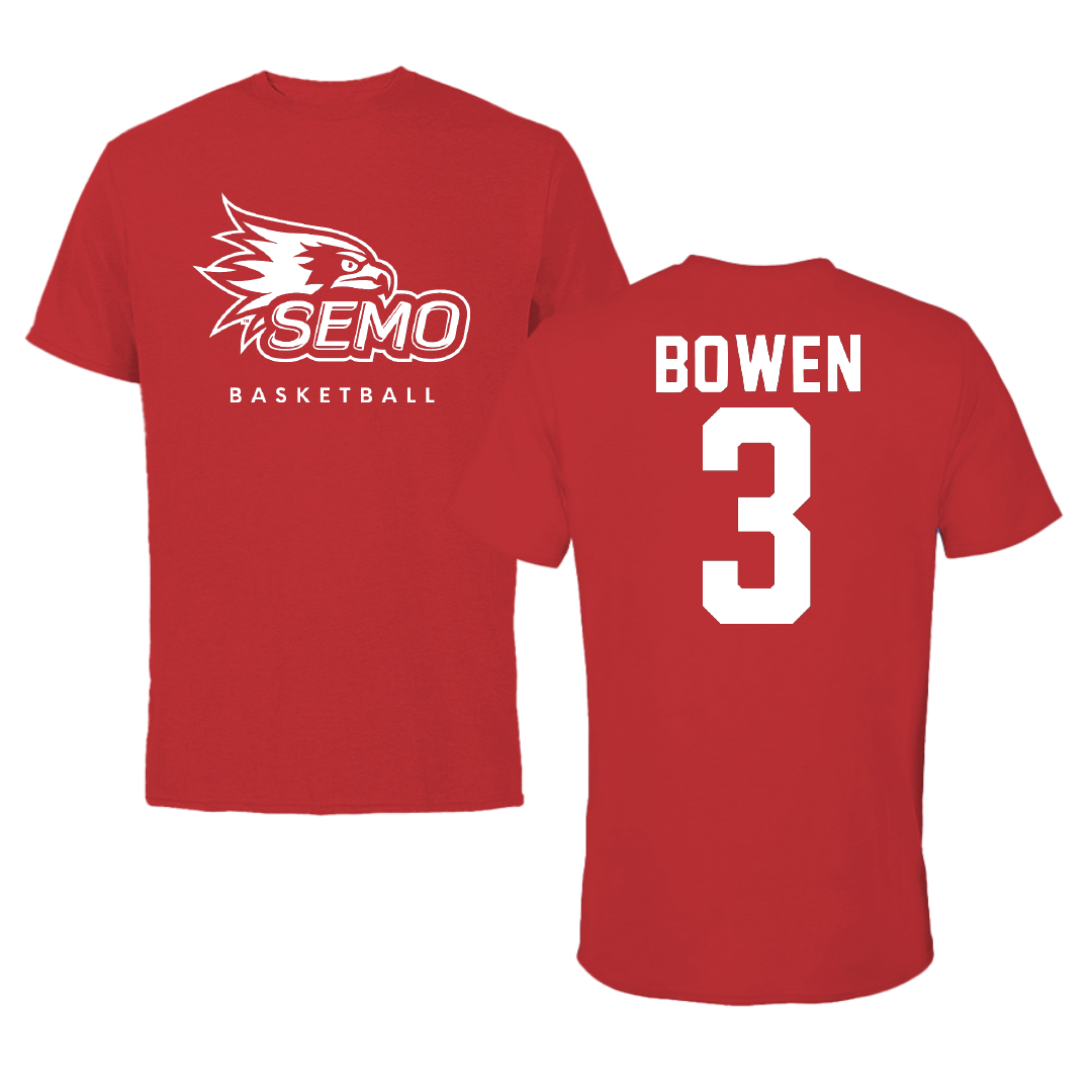 Southeast Missouri State University Basketball Red Performance Tee - #3 Indiya Bowen