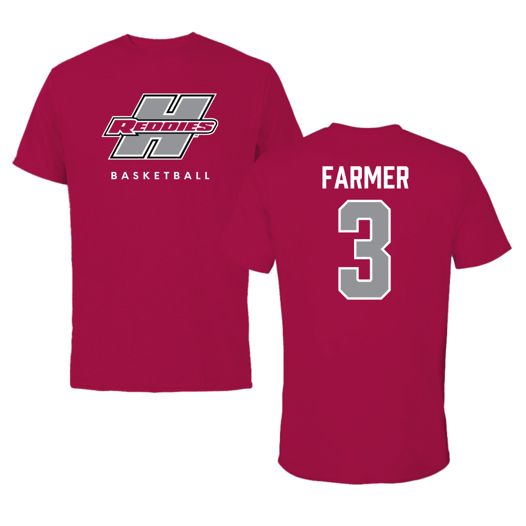 Henderson State University Basketball Cardinal Tee  - #3 Chase Farmer