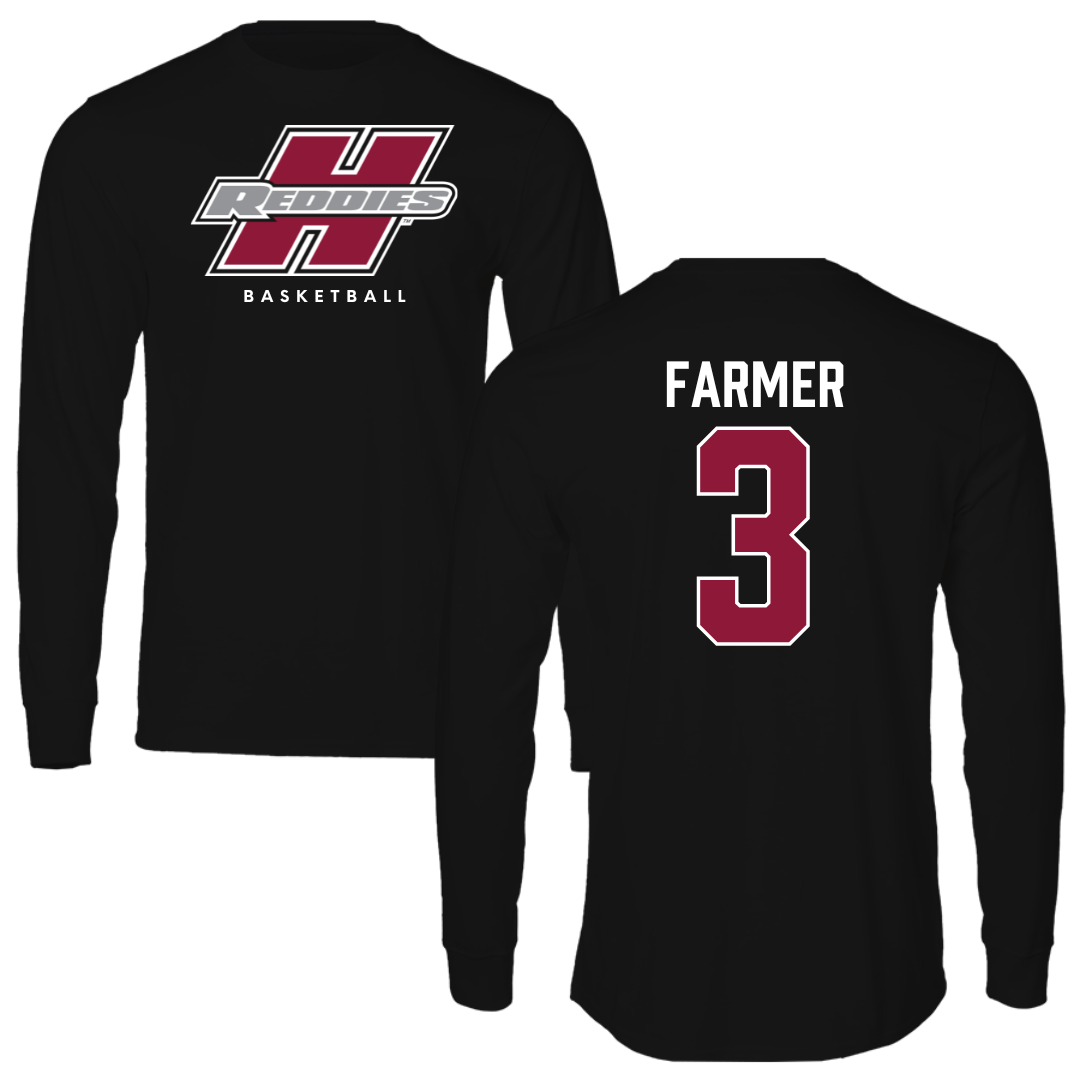 Henderson State University Basketball Black Long Sleeve  - #3 Chase Farmer