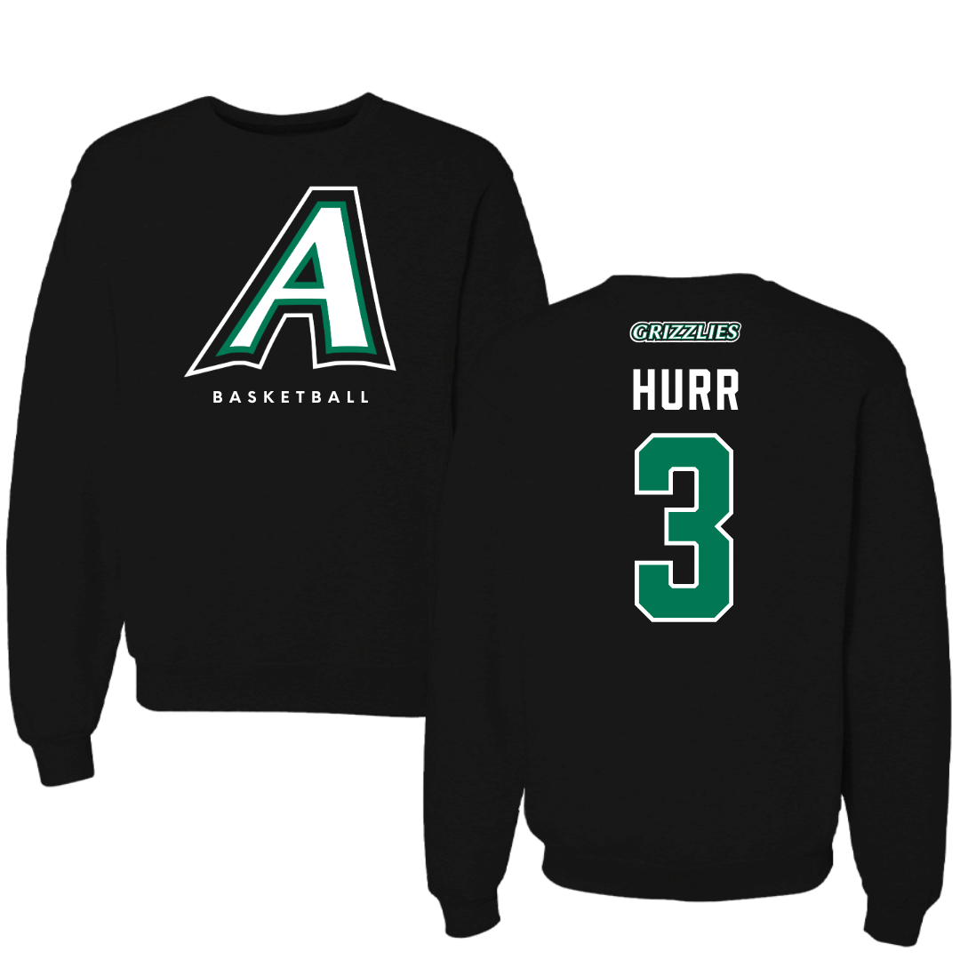 Adams State University Basketball Black Crewneck  - #3 Alex Hurr