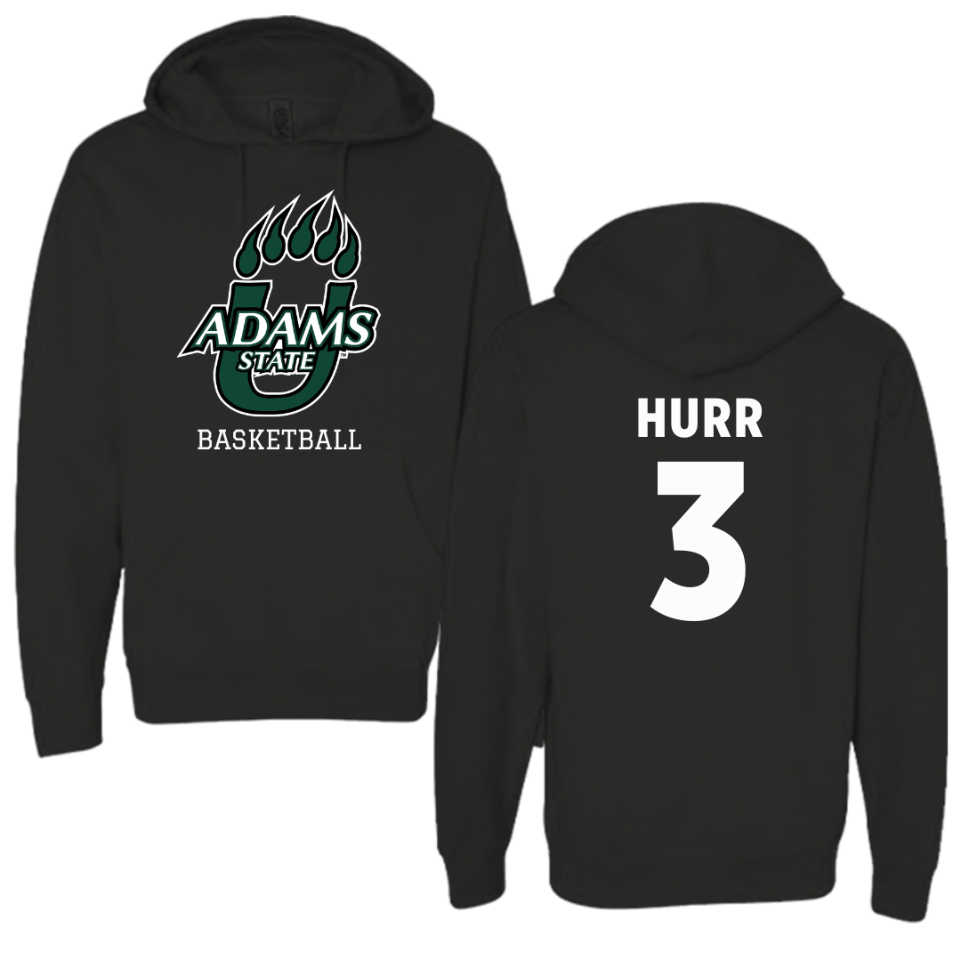 Adams State University Basketball Black Hoodie  - #3 Alex Hurr