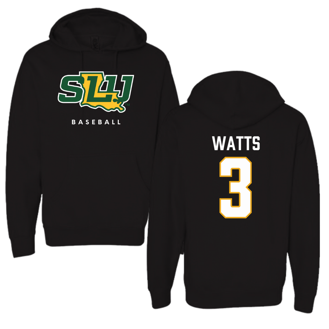 Southeastern Louisiana University Baseball Black Hoodie  - #3 Dane Watts