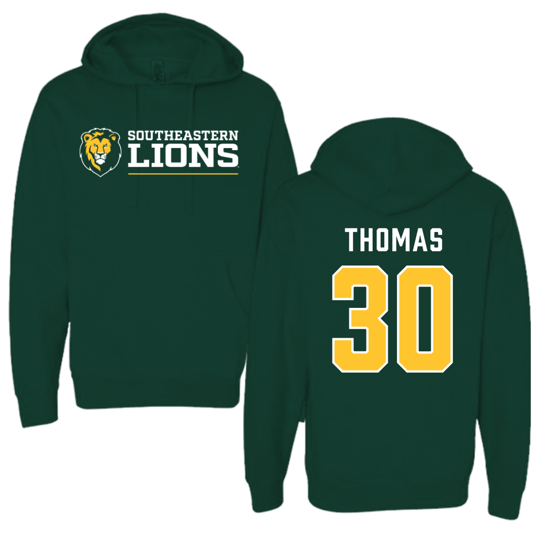 Southeastern Louisiana University Baseball Forest Green Hoodie  - #30 Shea Thomas