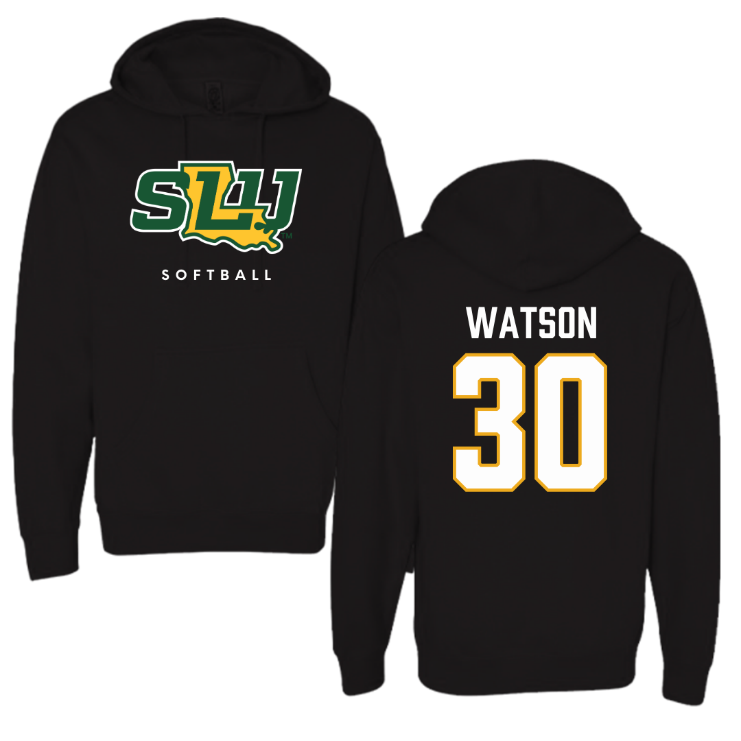Southeastern Louisiana University Softball Black Hoodie  - #30 Ka'Lyn Watson