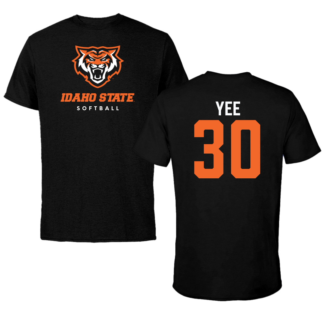 Idaho State University Softball Black Tee  - #30 Alyssa Yee