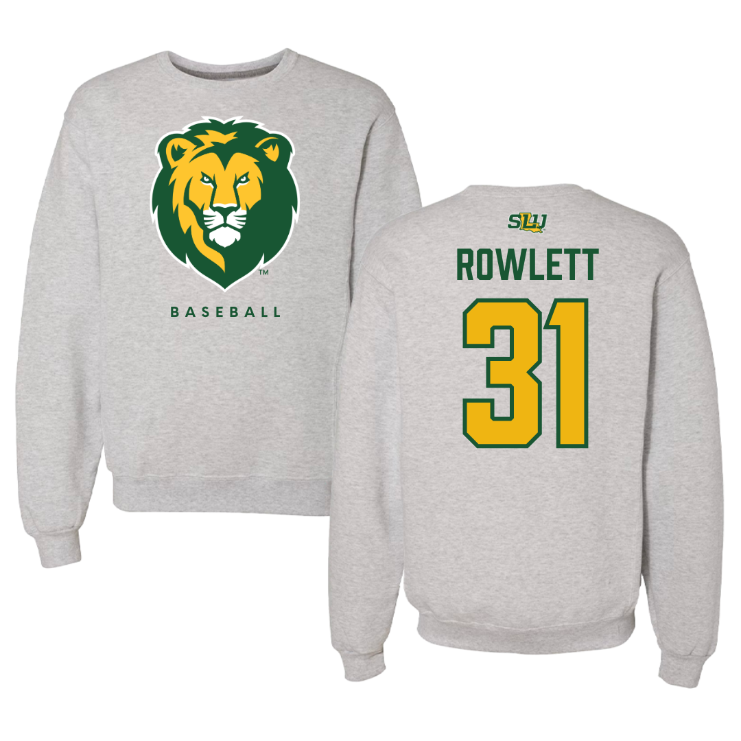 Southeastern Louisiana University Baseball Gray Crewneck  - #31 Grady Rowlett