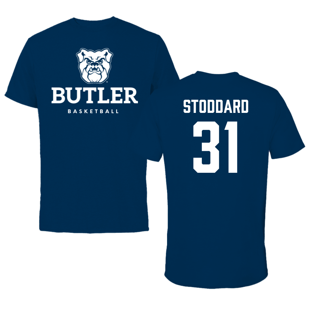 Butler University Basketball Navy Tee  - #31 Lilly Stoddard