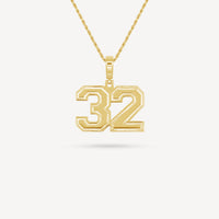Gold Presidents Pendant and Chain - #32 Jace Miner