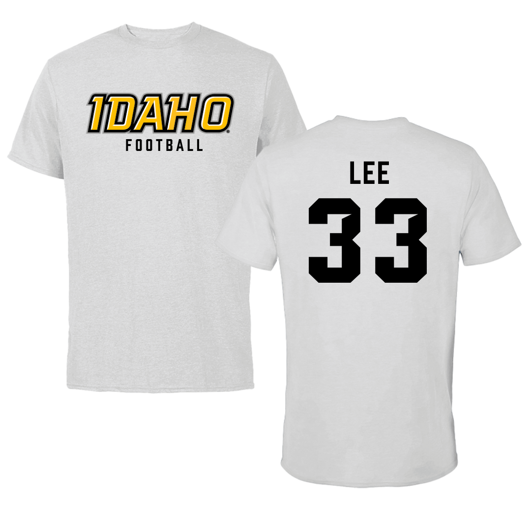 University of Idaho Football Gray Tee - #33 Julian Lee