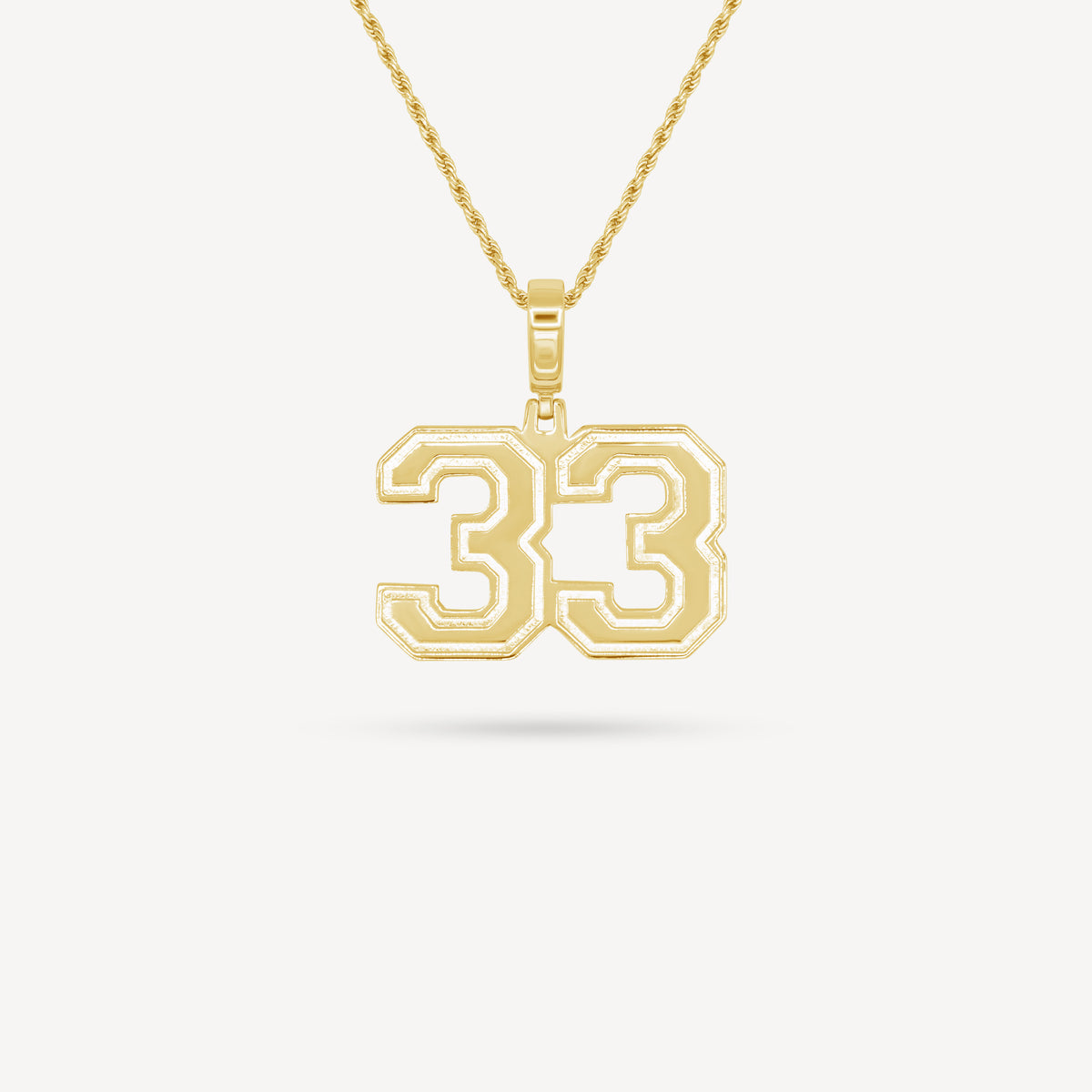 Gold Presidents Pendant and Chain - #33 Gordon Griffith III