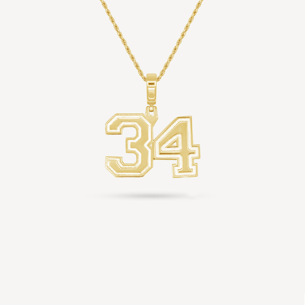 Gold Presidents Pendant and Chain - #34 Maddie Udall