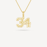 Gold Presidents Pendant and Chain - #34 Maddie Udall