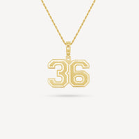Gold Presidents Pendant and Chain - #36 Carter Foss