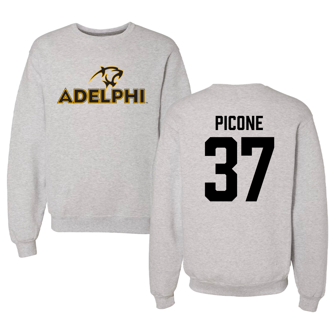 Adelphi University Baseball Gray Crewneck  - #37 CJ Picone