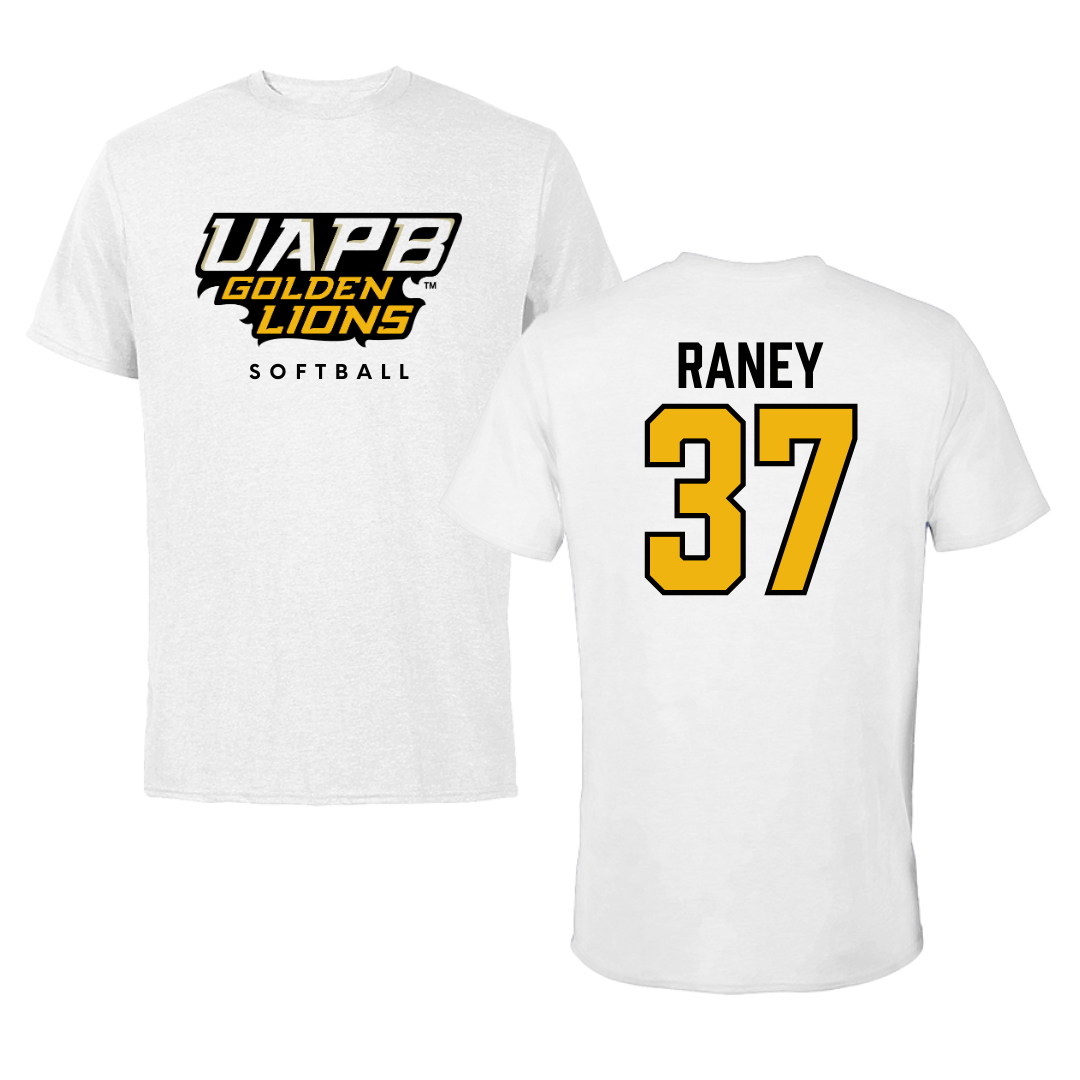 University of Arkansas-Pine Bluff Softball White Tee  - #37 LeeAnn Raney