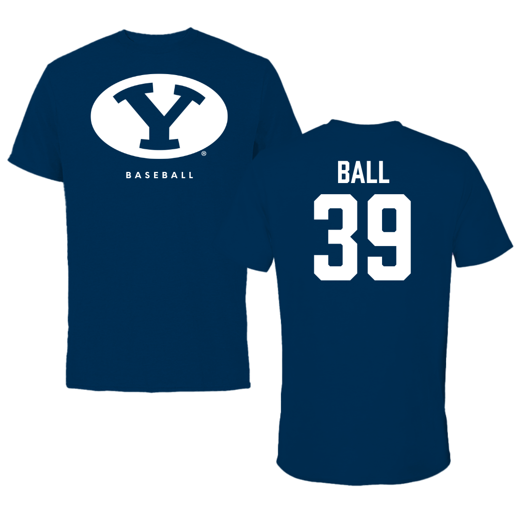 Brigham Young University Baseball Navy Tee  - #39 Bryant Ball