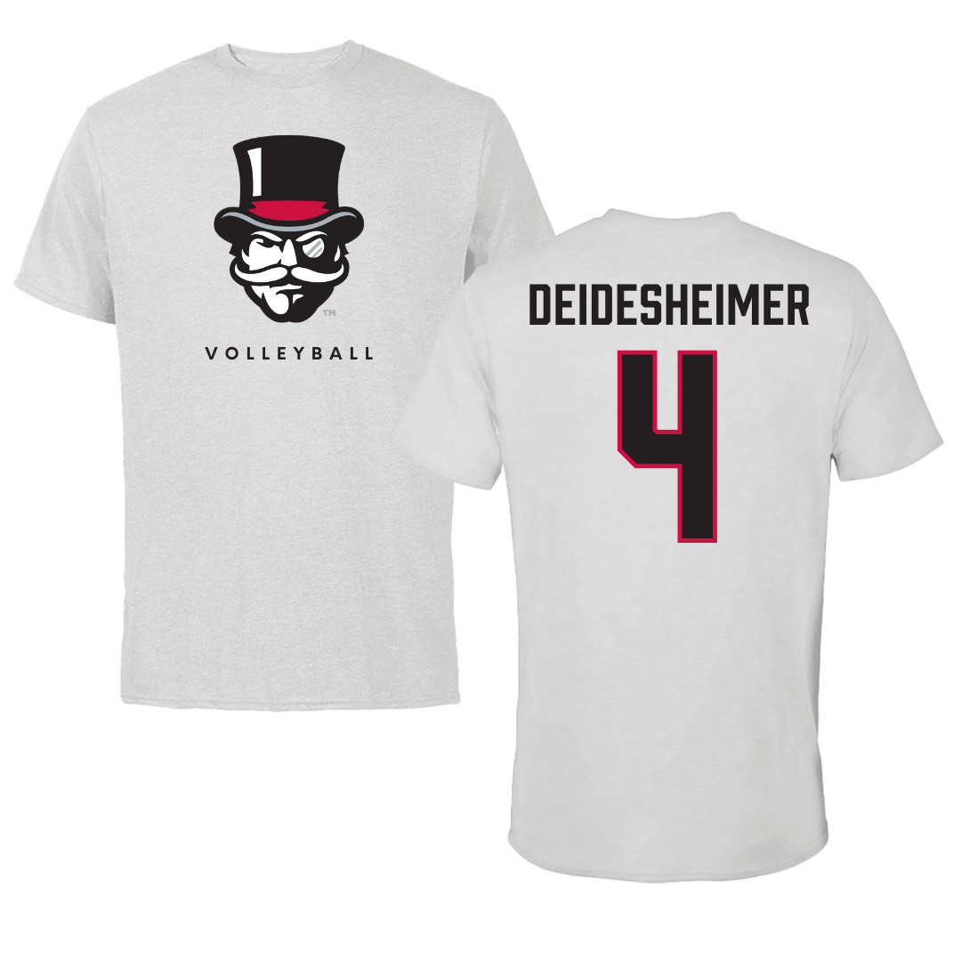 Austin Peay State University Volleyball Gray Mascot Tee - #4 Payton Deidesheimer