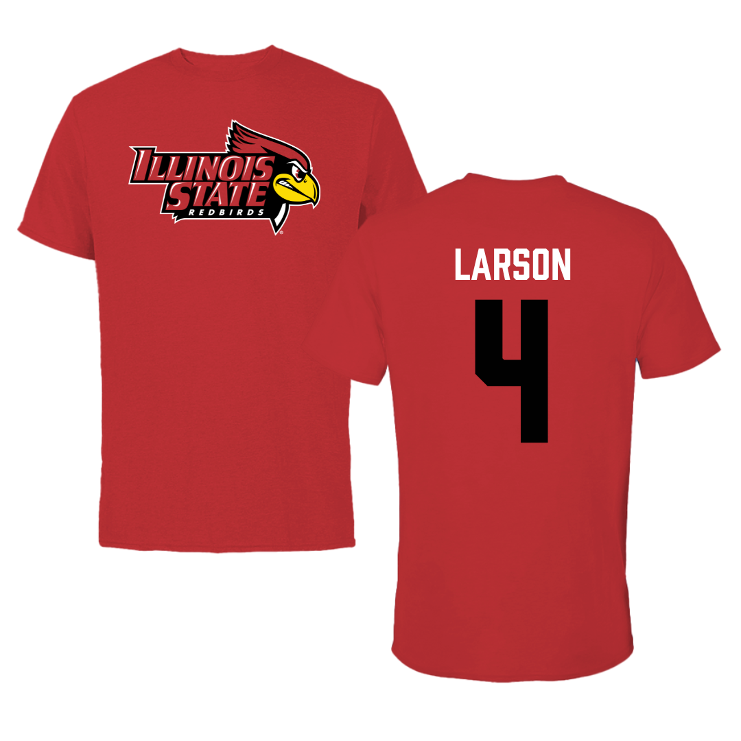Illinois State University Softball Red Redbird Tee  - #4 Julia Larson