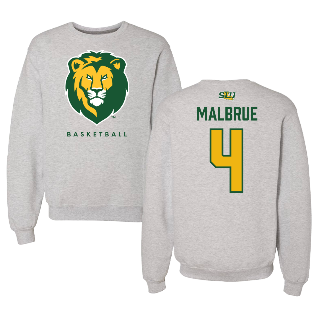 Southeastern Louisiana University Basketball Gray Crewneck  - #4 Jason Malbrue