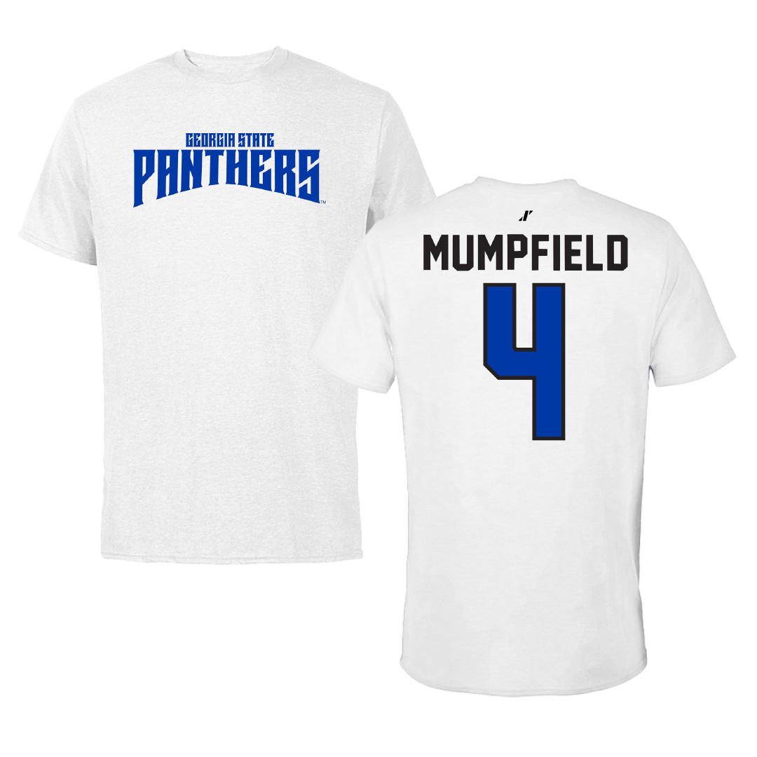 Georgia State University Softball White Classic Performance Tee - #4 Maia Mumpfield