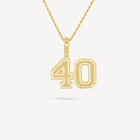 Gold Presidents Pendant and Chain - #40 Braxton Barney