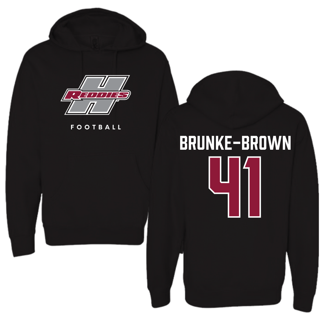 Henderson State University Football Black Hoodie  - #41 Colton Brunke-Brown