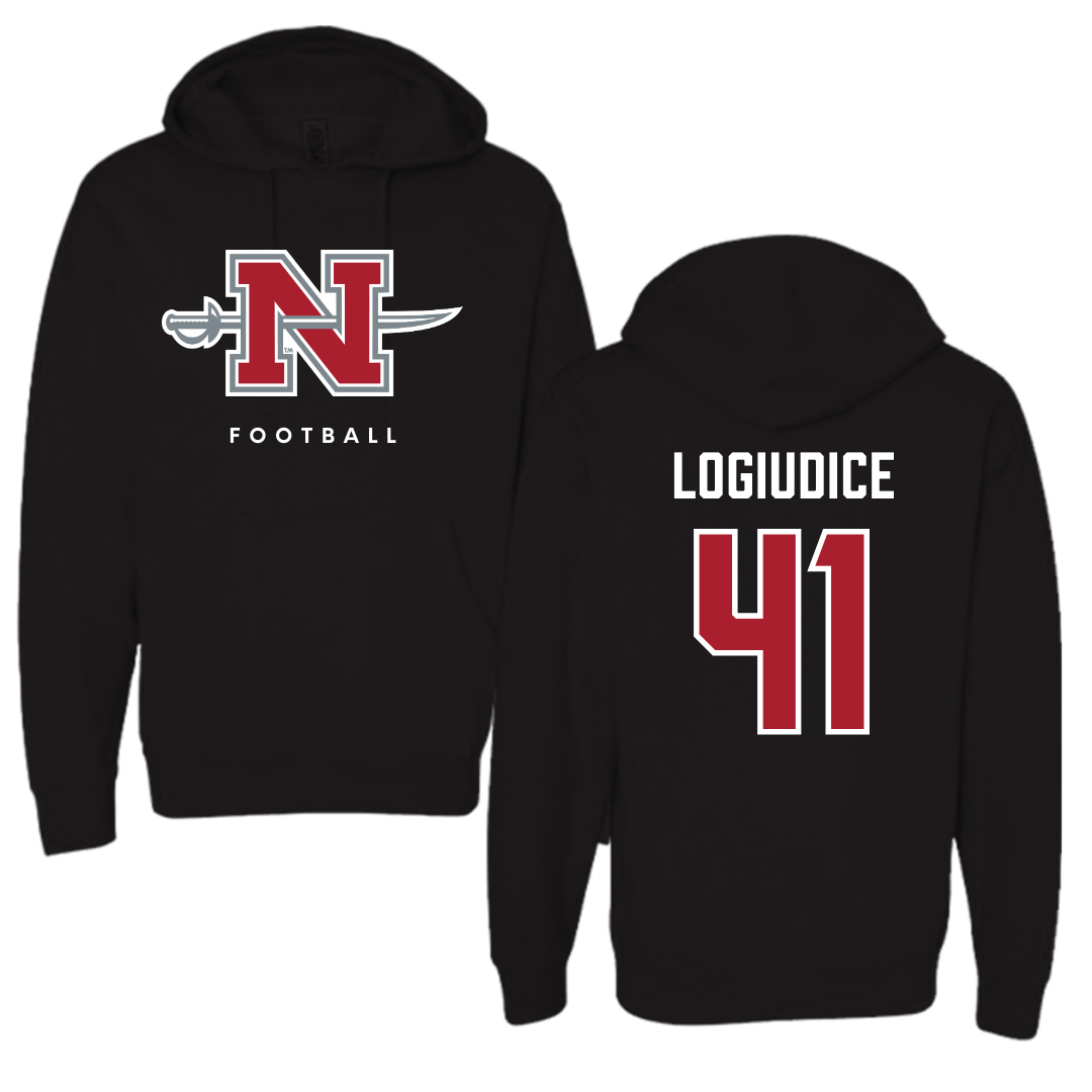 Nicholls State University Football Black Hoodie  - #41 Dominic LoGiudice