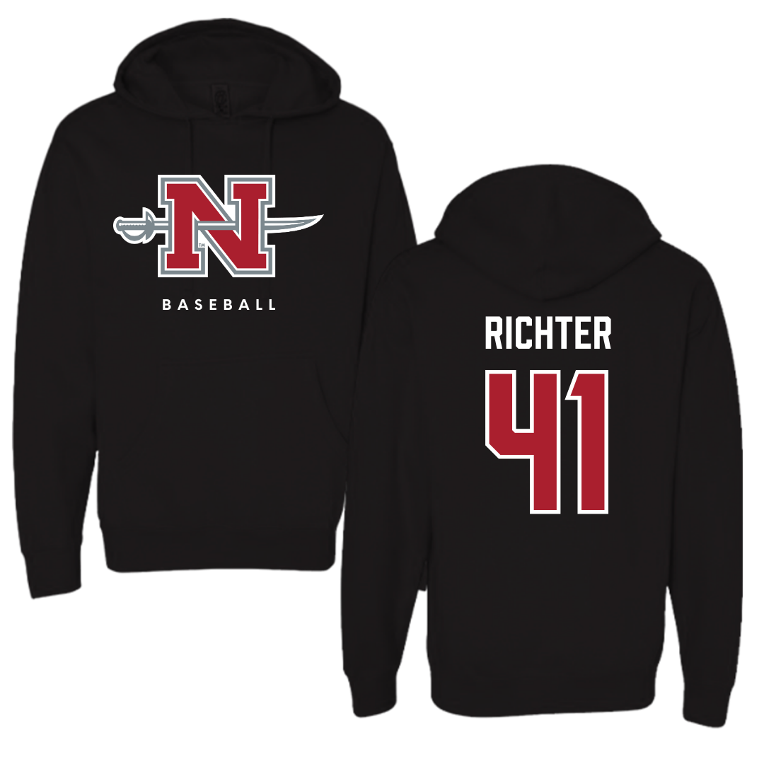 Nicholls State University Baseball Black Hoodie  - #41 Chase Richter