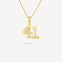 Gold Presidents Pendant and Chain - #41 Josh Lajoie