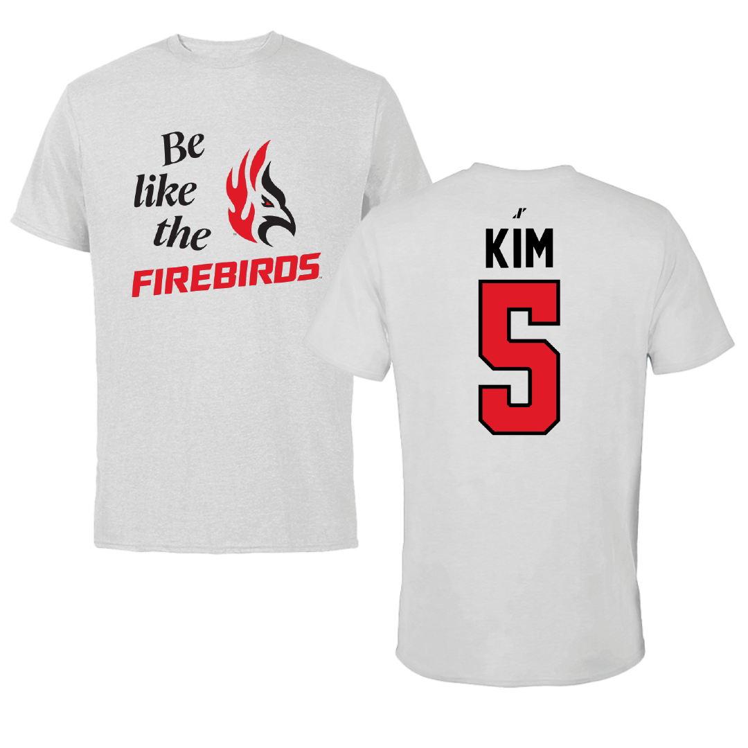 Carthage College Lacrosse Light Gray Be Like Us Performance Tee - #5 Hannah Kim