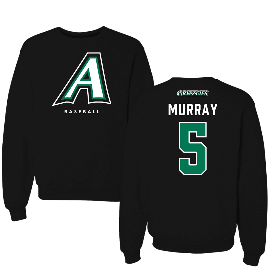 Adams State University Baseball Black Crewneck  - #5 Connor Murray