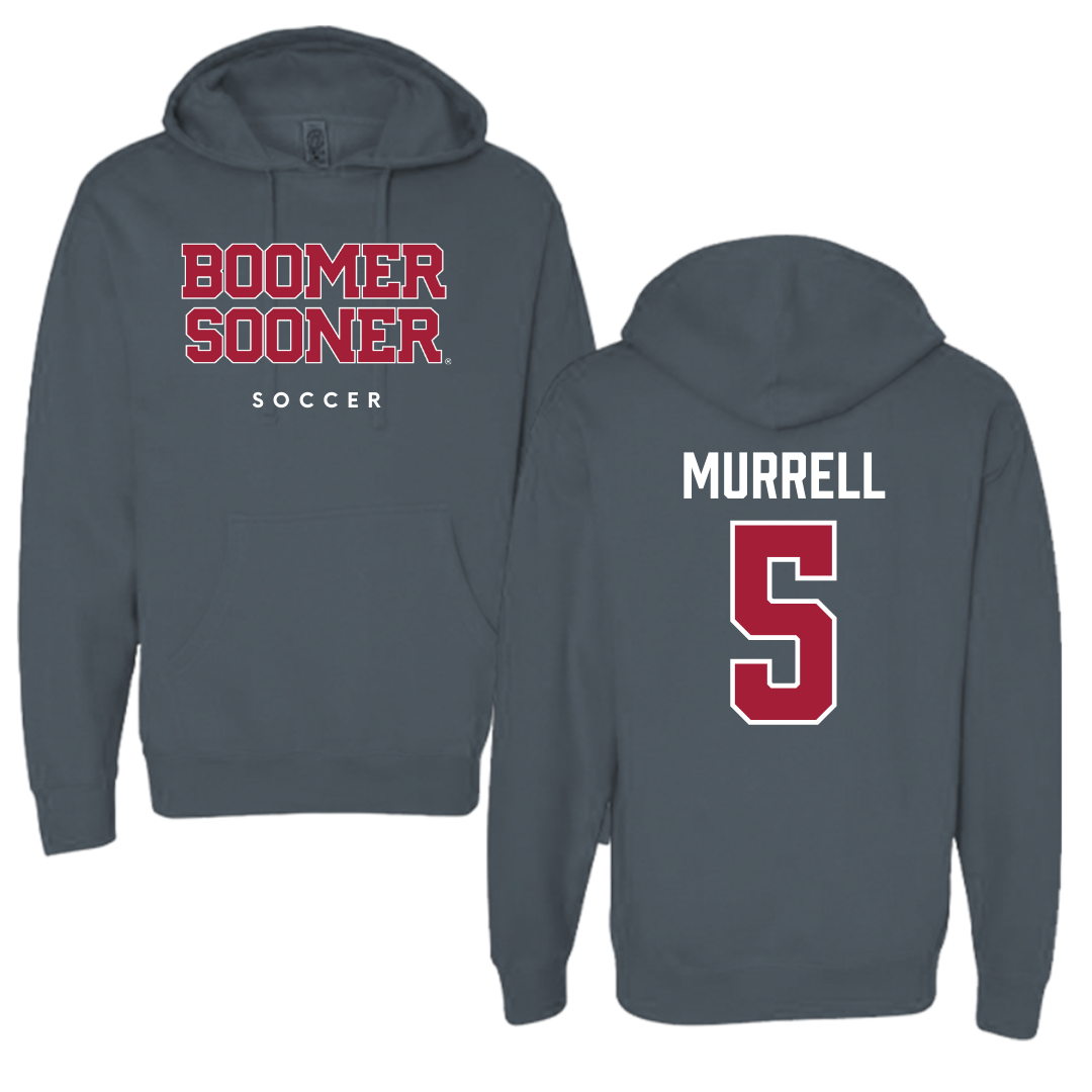 University of Oklahoma Soccer Charcoal Hoodie  - #5 Hadley Murrell