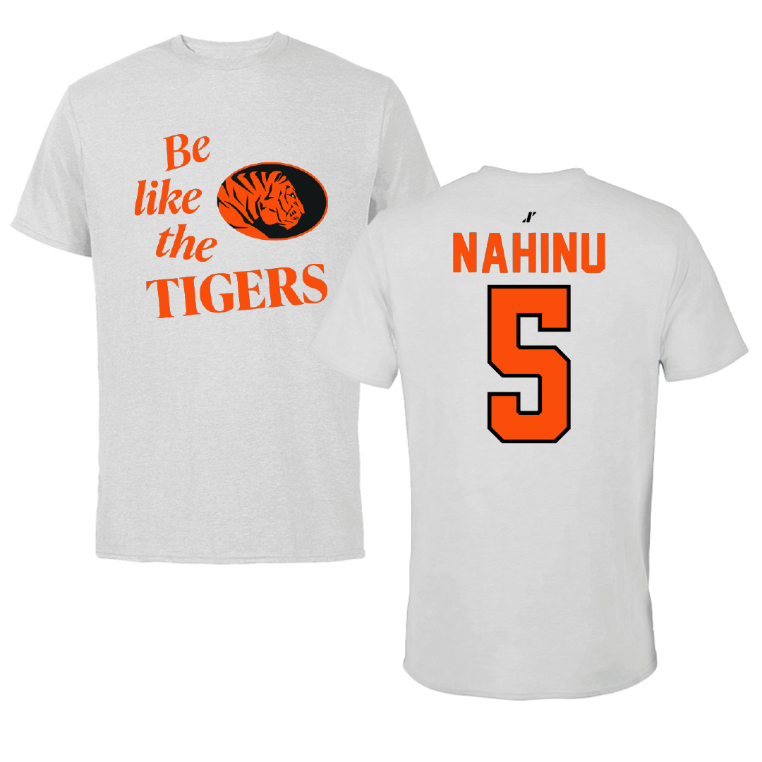 East Central University Volleyball Light Gray Be Like Us Tee - #5 Angel Nahinu