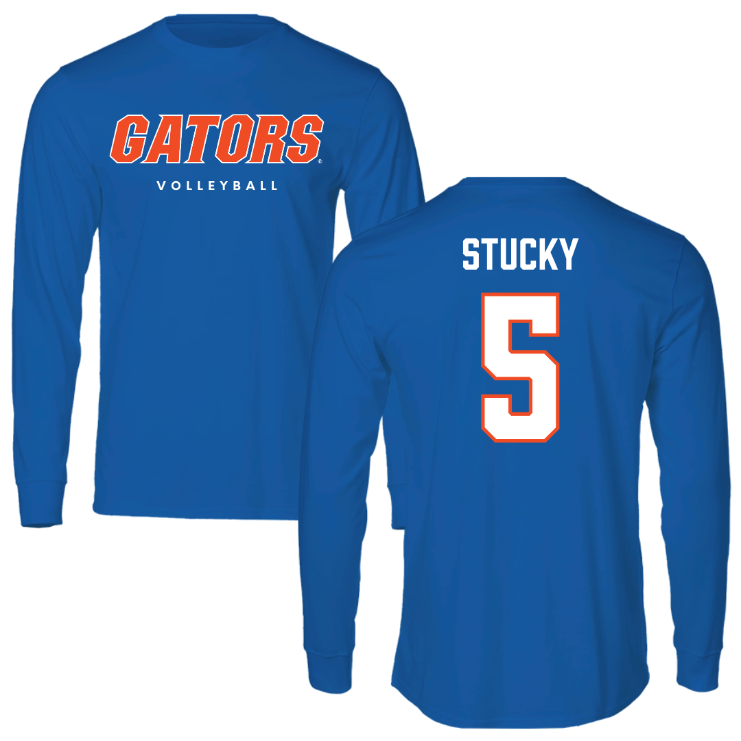 University of Florida Volleyball True Royal Block Long Sleeve - #5 Alexis Stucky