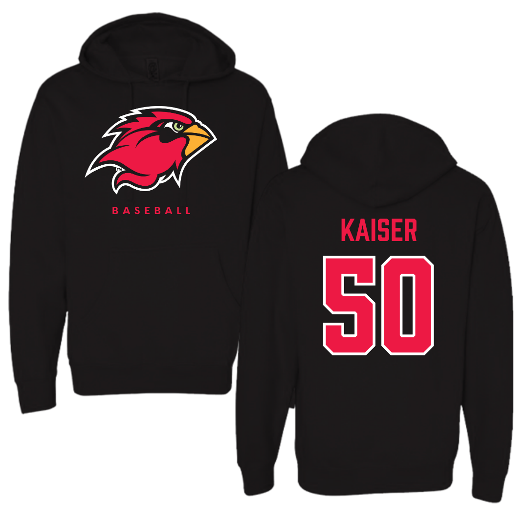 Lamar University Baseball Black Hoodie  - #50 Connor Kaiser