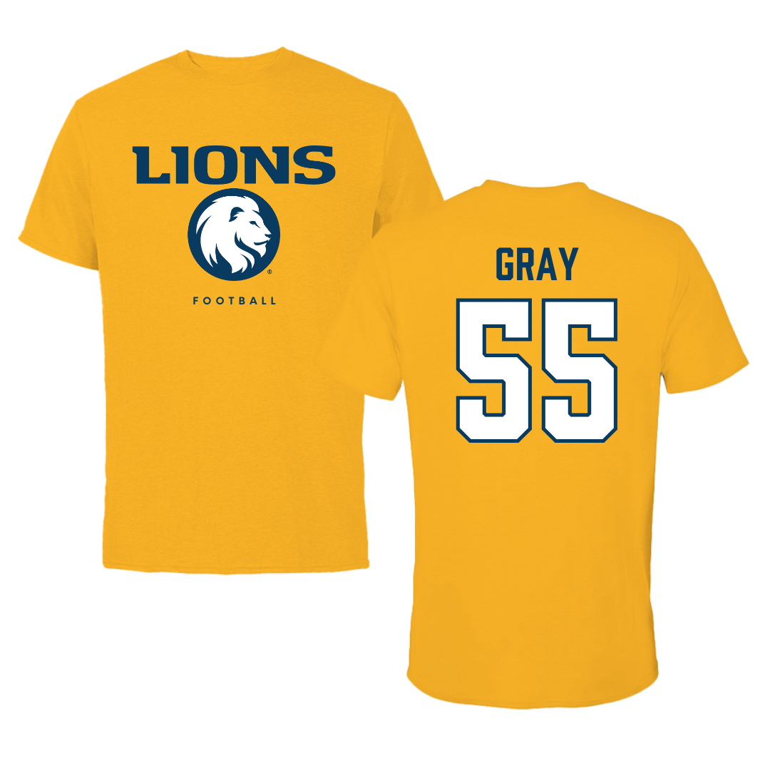 East Texas A&M University Football Gold Tee - #55 Anthony Gray