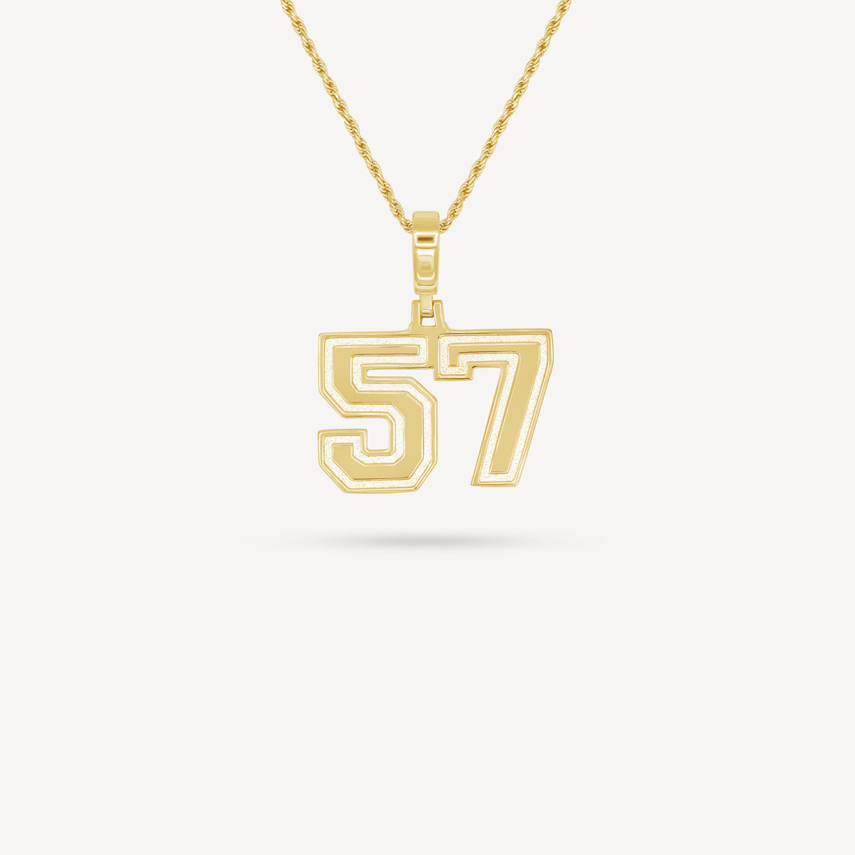 Gold Presidents Pendant and Chain - #57 Troy Berschwinger