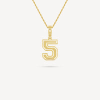 Gold Presidents Pendant and Chain - #5 Rashaud Thomas Jr.